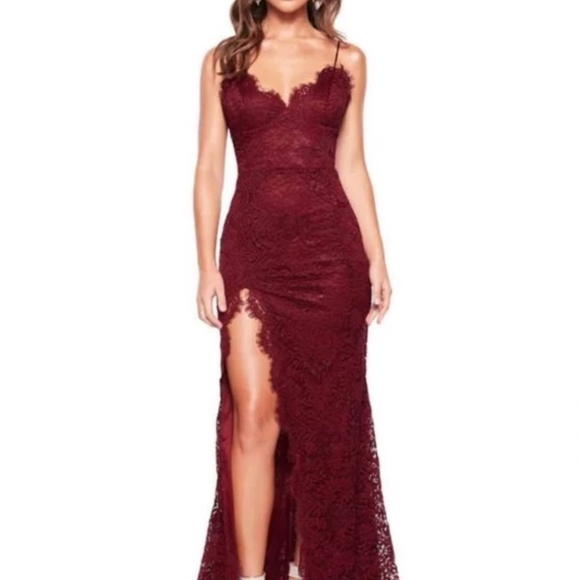 Alamour The Label Dresses & Skirts - Alamour the Label Layali Dress - Burgundy/Plum